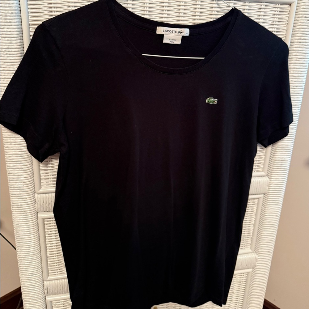 Lacoste Women's Classic Black Tee